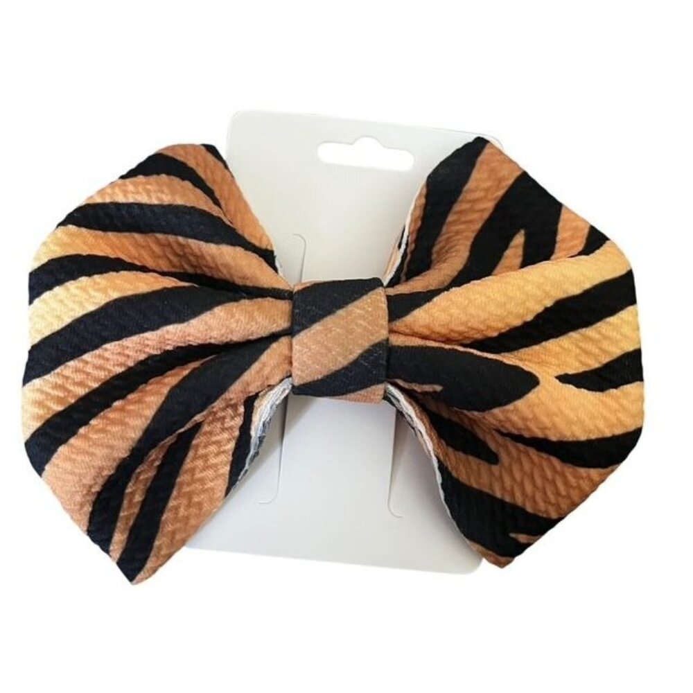 New Tiger Stripes 5" Hair Bow